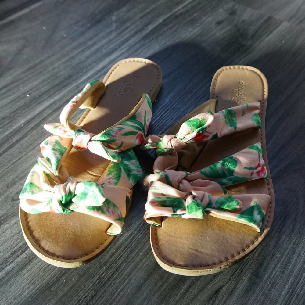 Charlotte Russe Size 9 Floral Sandals